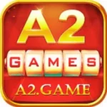 A2 Game logo featuring bold golden text with a red background and the word “Games” displayed on spinning reels.