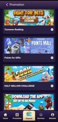 HAHA777 Game promotion interface showing daily bets, points mall, half-million challenge, and app download rewards