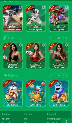 TD777 game interface showing sports, live casino, and fishing games.