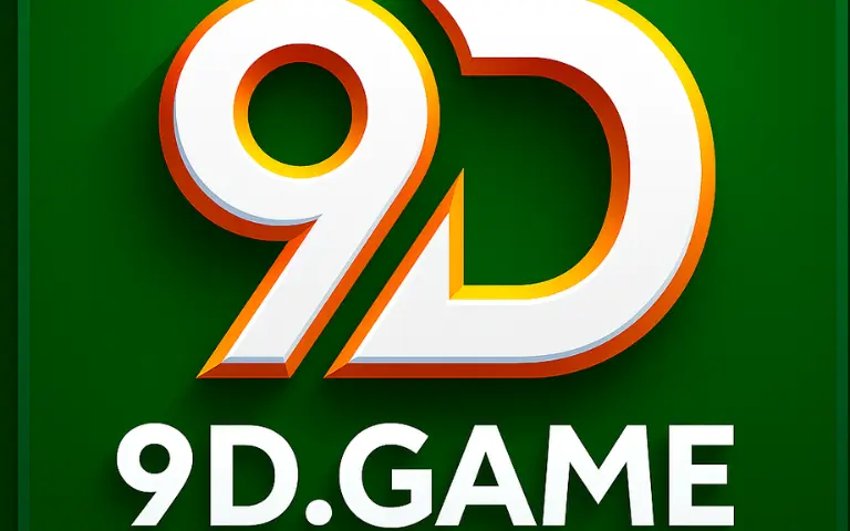 9D Game official logo with green background