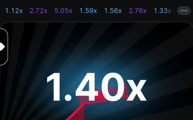 H555 Aviator game screen showing 1.40x multiplier