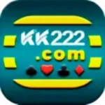 KK222 game logo with website name and card symbols.