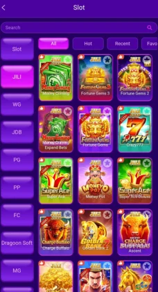 98PKR slot game selection screen showing popular titles like Fortune Gems, Money Coming, and Super Ace.
