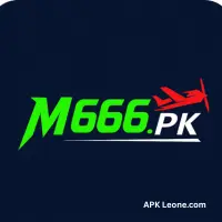 M666.PK game logo with green text and red airplane icon