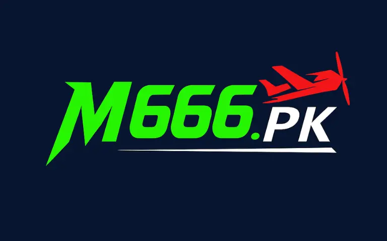 M666.PK game logo with green text and red airplane icon