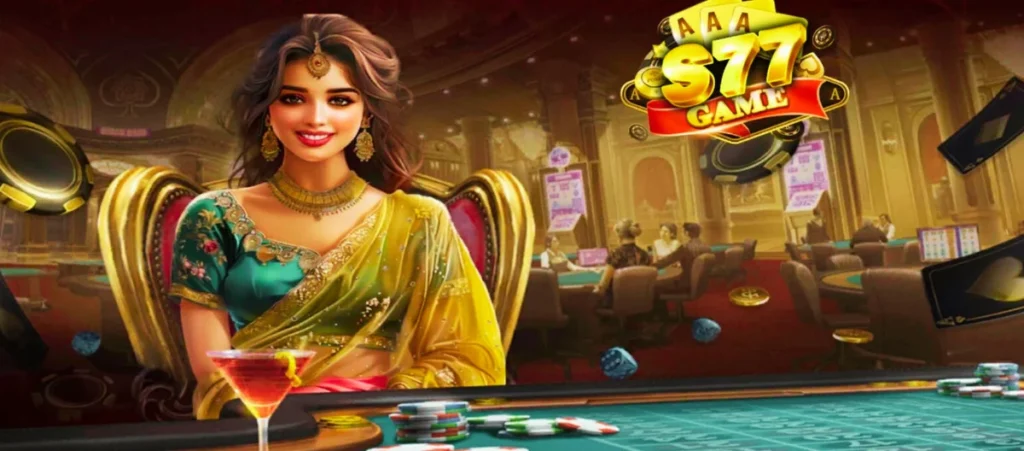 S77 game main casino theme with dealer and poker table