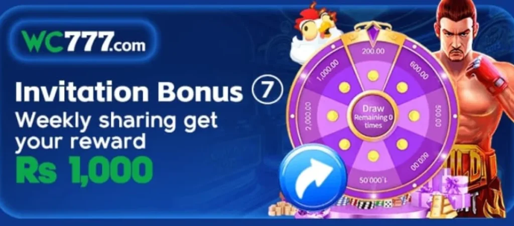 WC777 Game Download Best (Online Earning APK) in 2025 3 WC777 Game Daily Check-In and Cumulative Bonus banner showing a golden calendar, check mark icon, gold bars, and coins.