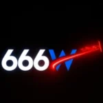 666W Game Download Best Earning APK in Pakistan 1 666W Game logo with glowing red flight trail and airplane on black background – modern online gaming brand design