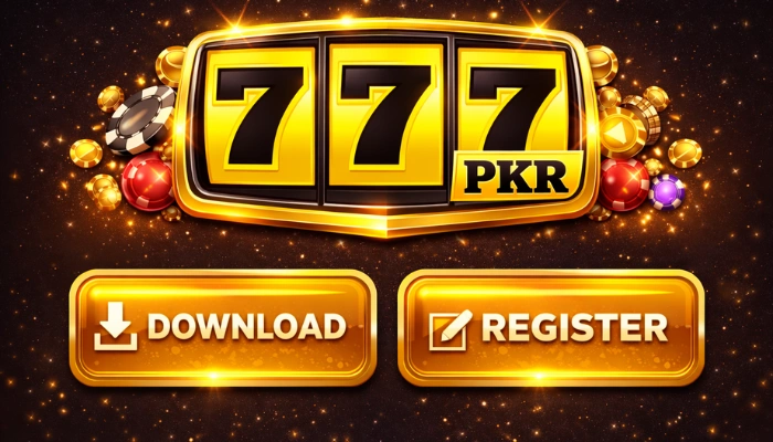 777PKR Game Download Latest Version V 6.2.13 4 777PKR game download and register screen with yellow and black casino theme, featuring bold download and register buttons