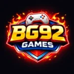 BG92 Game Download (Latest Earning APP) in Pakistan 2025 1 BG92 Games logo featuring a gaming controller above bold golden text, surrounded by fiery effects on a dark background.
