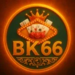 BK66 Game Download Best Earning APK For Pakistani Users 1 BK66 Game glowing logo with cards and crown on dark golden background representing a premium online earning app interface