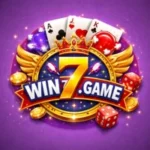 WIN7 Game Download Latest (Online Earning APK) in 2025 1 WIN7 Game logo on a purple background with a golden number 7, casino cards, poker chips, gold coins, and red dice.