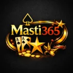 Masti365 Game Download: Best And Latest Earning App 2026 1 Masti365 logo on dark gray background with gold and red text, cards, coins, star, and airplane icon.