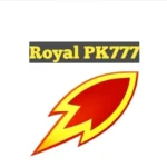 Royal PK777 Game Download Latest Version V1.1.64 1 Royal PK777 logo showing bold text with a red and yellow lightning rocket symbol on a white background.