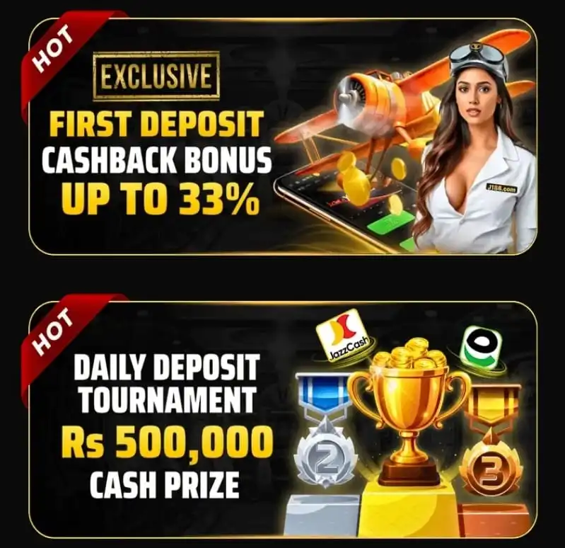 J188 Game Download Earning App (Latest Version 2026) 3 J188 Game first deposit cashback bonus up to 33 percent offer banner