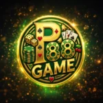 P88 Game Download Real Earning APK Latest Version V1.1.64 1 P88 Game gold casino logo with poker chips, dice, playing cards and glowing green luxury background.