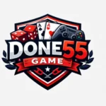 Done55 Game Download Top Best Earning App 2026 1 Done55 Game logo featuring shield badge with dice, playing cards, and game controller