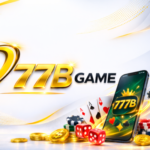 777B Game Download APK |Real Earning Game| 2026 1 777B Game mobile interface with golden logo, casino chips, playing cards, dice, and coins showing online earning gaming concept