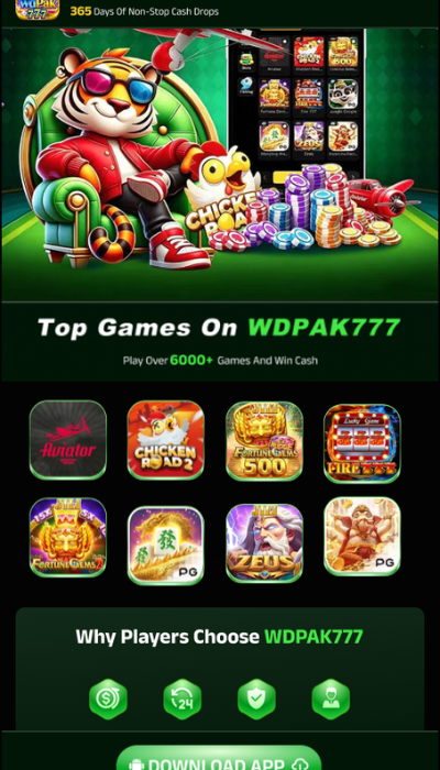 WdPak777 Game Download Real earning App Latest V1.1.64 2 WdPak777 Game Dashborad image